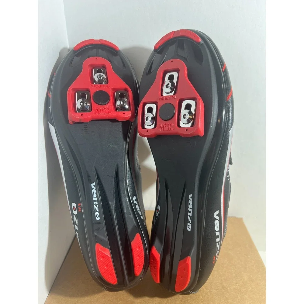Venzo MX Men's Bicycle Bike Shoes Size 10 Multicolor Three Strap Adjustable NWOT